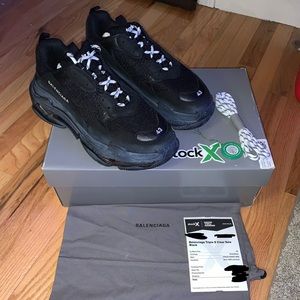 Balenciaga Triple S Clear Sole Black